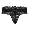 CandyMan String Dentelle à Lacets Uzza Noir